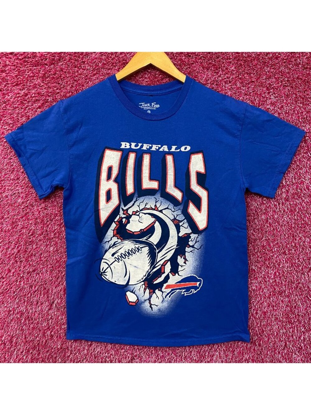 Junk Food Buffalo Bills Blue Logo T-Shirt Small